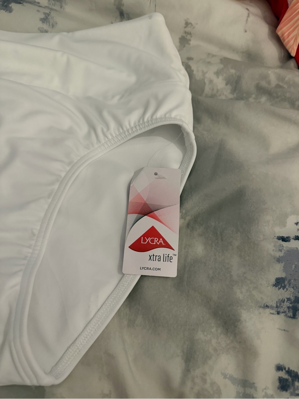 Lands' End White High-Waist Swim Briefs - Picture 2 of 3